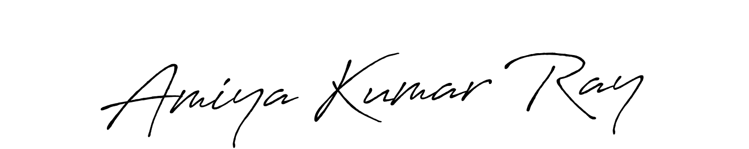 Make a beautiful signature design for name Amiya Kumar Ray. With this signature (Antro_Vectra_Bolder) style, you can create a handwritten signature for free. Amiya Kumar Ray signature style 7 images and pictures png