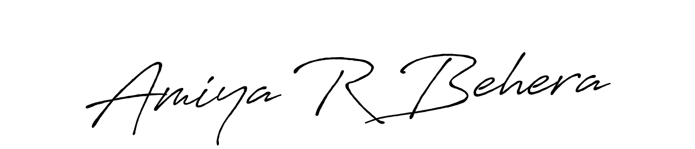 Create a beautiful signature design for name Amiya R Behera. With this signature (Antro_Vectra_Bolder) fonts, you can make a handwritten signature for free. Amiya R Behera signature style 7 images and pictures png
