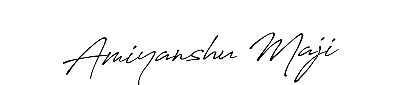 Also we have Amiyanshu Maji name is the best signature style. Create professional handwritten signature collection using Antro_Vectra_Bolder autograph style. Amiyanshu Maji signature style 7 images and pictures png