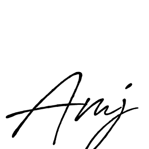 if you are searching for the best signature style for your name Amj. so please give up your signature search. here we have designed multiple signature styles  using Antro_Vectra_Bolder. Amj signature style 7 images and pictures png