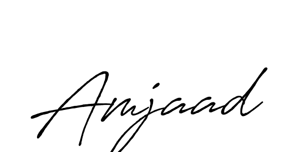 Amjaad stylish signature style. Best Handwritten Sign (Antro_Vectra_Bolder) for my name. Handwritten Signature Collection Ideas for my name Amjaad. Amjaad signature style 7 images and pictures png