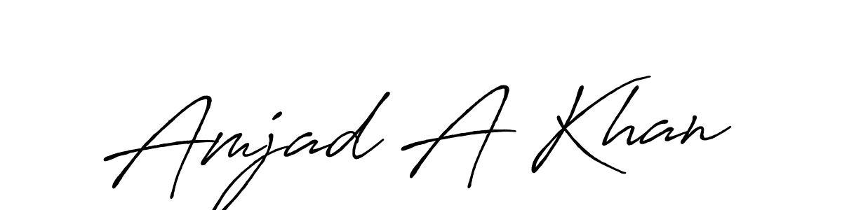 How to make Amjad A Khan signature? Antro_Vectra_Bolder is a professional autograph style. Create handwritten signature for Amjad A Khan name. Amjad A Khan signature style 7 images and pictures png