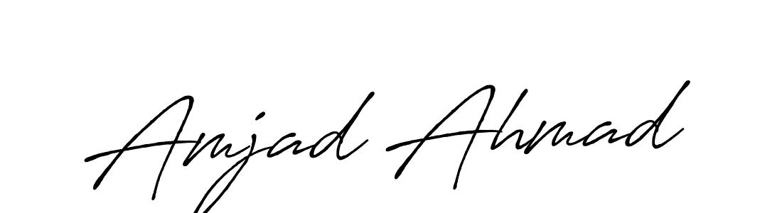 Make a short Amjad Ahmad signature style. Manage your documents anywhere anytime using Antro_Vectra_Bolder. Create and add eSignatures, submit forms, share and send files easily. Amjad Ahmad signature style 7 images and pictures png