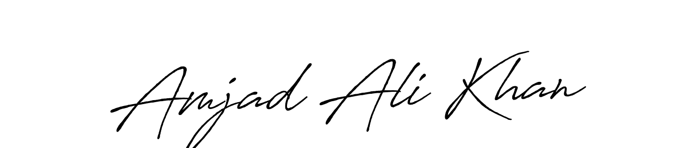 Design your own signature with our free online signature maker. With this signature software, you can create a handwritten (Antro_Vectra_Bolder) signature for name Amjad Ali Khan. Amjad Ali Khan signature style 7 images and pictures png