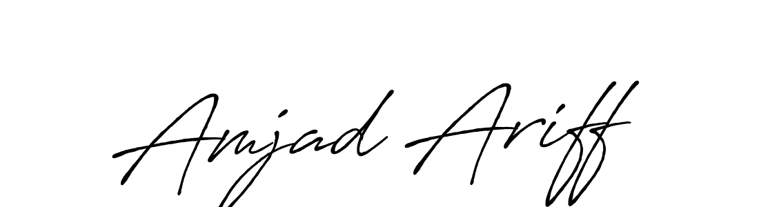 The best way (Antro_Vectra_Bolder) to make a short signature is to pick only two or three words in your name. The name Amjad Ariff include a total of six letters. For converting this name. Amjad Ariff signature style 7 images and pictures png