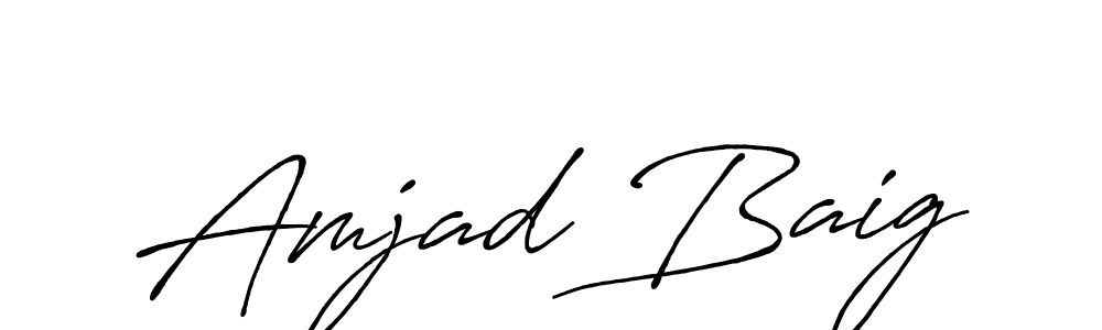 You should practise on your own different ways (Antro_Vectra_Bolder) to write your name (Amjad Baig) in signature. don't let someone else do it for you. Amjad Baig signature style 7 images and pictures png