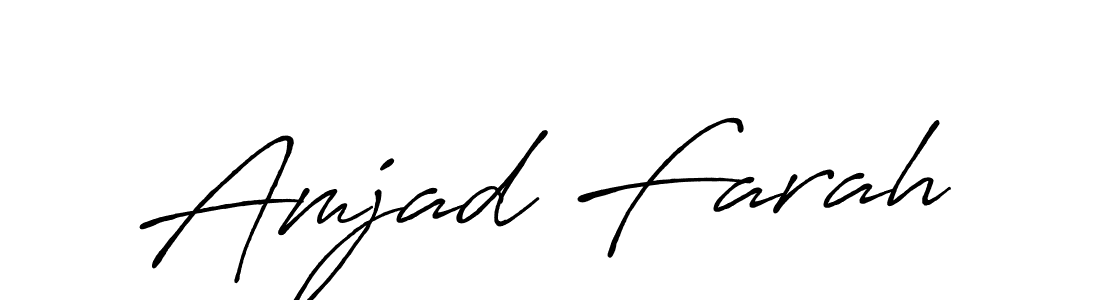 How to make Amjad Farah signature? Antro_Vectra_Bolder is a professional autograph style. Create handwritten signature for Amjad Farah name. Amjad Farah signature style 7 images and pictures png