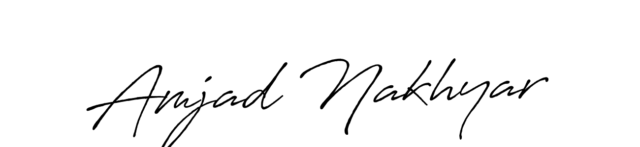 if you are searching for the best signature style for your name Amjad Nakhyar. so please give up your signature search. here we have designed multiple signature styles  using Antro_Vectra_Bolder. Amjad Nakhyar signature style 7 images and pictures png