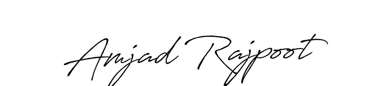 Make a beautiful signature design for name Amjad Rajpoot. With this signature (Antro_Vectra_Bolder) style, you can create a handwritten signature for free. Amjad Rajpoot signature style 7 images and pictures png