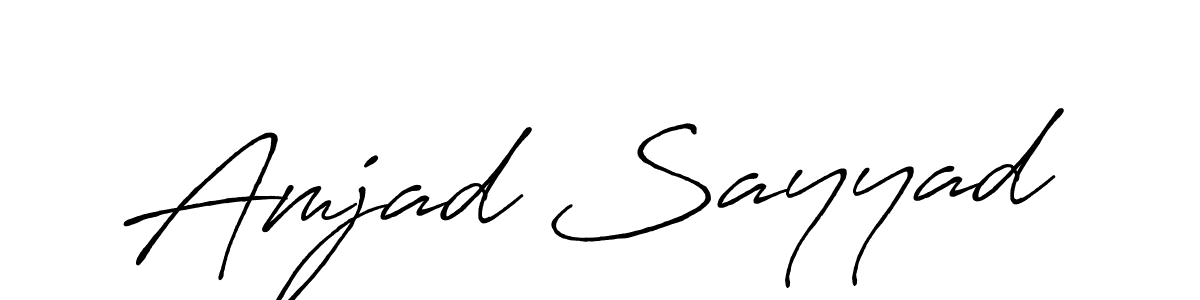 It looks lik you need a new signature style for name Amjad Sayyad. Design unique handwritten (Antro_Vectra_Bolder) signature with our free signature maker in just a few clicks. Amjad Sayyad signature style 7 images and pictures png