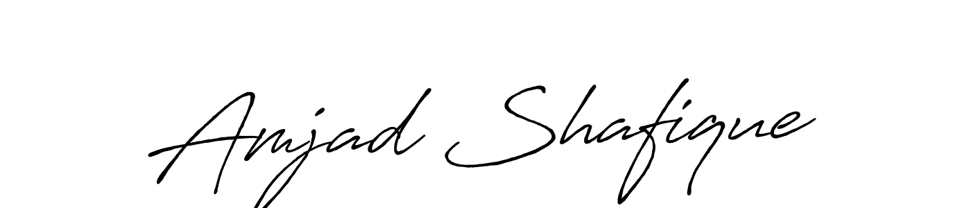 Also we have Amjad Shafique name is the best signature style. Create professional handwritten signature collection using Antro_Vectra_Bolder autograph style. Amjad Shafique signature style 7 images and pictures png