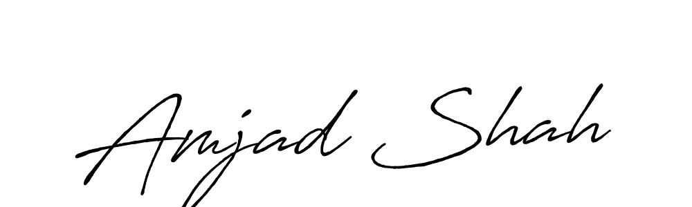 This is the best signature style for the Amjad Shah name. Also you like these signature font (Antro_Vectra_Bolder). Mix name signature. Amjad Shah signature style 7 images and pictures png