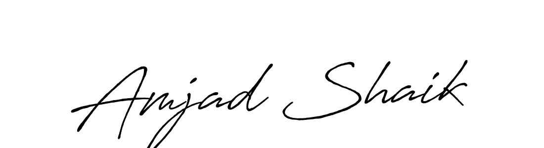 This is the best signature style for the Amjad Shaik name. Also you like these signature font (Antro_Vectra_Bolder). Mix name signature. Amjad Shaik signature style 7 images and pictures png