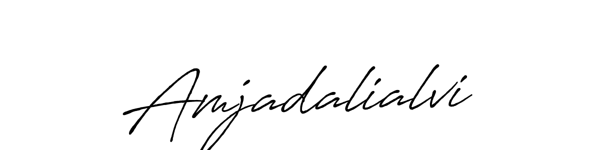 Antro_Vectra_Bolder is a professional signature style that is perfect for those who want to add a touch of class to their signature. It is also a great choice for those who want to make their signature more unique. Get Amjadalialvi name to fancy signature for free. Amjadalialvi signature style 7 images and pictures png