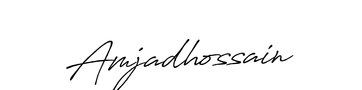 if you are searching for the best signature style for your name Amjadhossain. so please give up your signature search. here we have designed multiple signature styles  using Antro_Vectra_Bolder. Amjadhossain signature style 7 images and pictures png