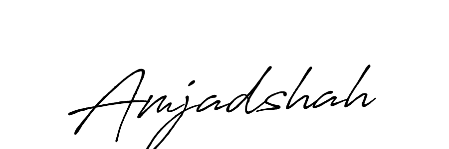 Also we have Amjadshah name is the best signature style. Create professional handwritten signature collection using Antro_Vectra_Bolder autograph style. Amjadshah signature style 7 images and pictures png