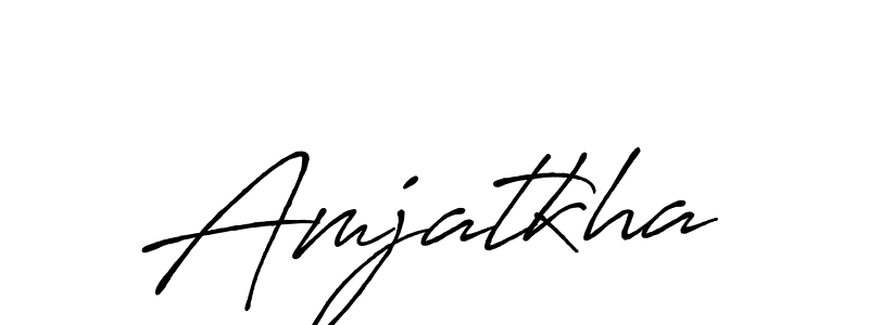 How to make Amjatkha signature? Antro_Vectra_Bolder is a professional autograph style. Create handwritten signature for Amjatkha name. Amjatkha signature style 7 images and pictures png