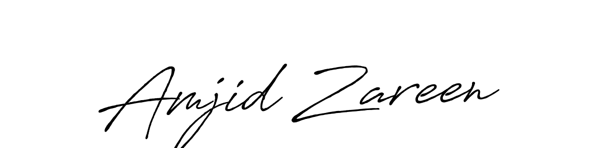 Design your own signature with our free online signature maker. With this signature software, you can create a handwritten (Antro_Vectra_Bolder) signature for name Amjid Zareen. Amjid Zareen signature style 7 images and pictures png