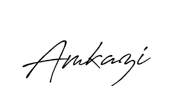 Make a beautiful signature design for name Amkazi. With this signature (Antro_Vectra_Bolder) style, you can create a handwritten signature for free. Amkazi signature style 7 images and pictures png