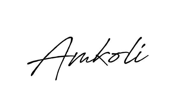 Here are the top 10 professional signature styles for the name Amkoli. These are the best autograph styles you can use for your name. Amkoli signature style 7 images and pictures png