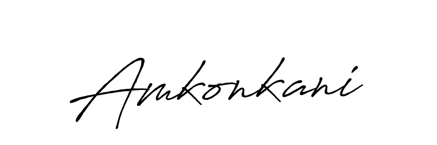 The best way (Antro_Vectra_Bolder) to make a short signature is to pick only two or three words in your name. The name Amkonkani include a total of six letters. For converting this name. Amkonkani signature style 7 images and pictures png