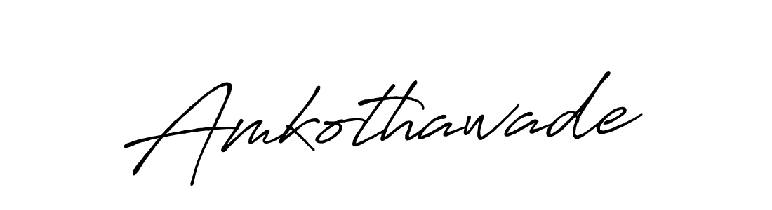 Amkothawade stylish signature style. Best Handwritten Sign (Antro_Vectra_Bolder) for my name. Handwritten Signature Collection Ideas for my name Amkothawade. Amkothawade signature style 7 images and pictures png