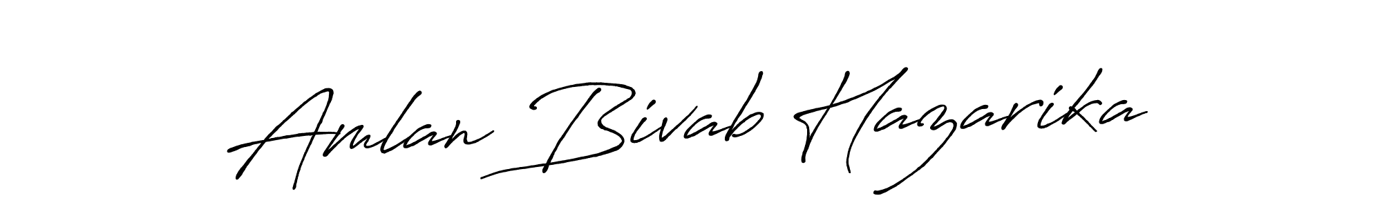 It looks lik you need a new signature style for name Amlan Bivab Hazarika. Design unique handwritten (Antro_Vectra_Bolder) signature with our free signature maker in just a few clicks. Amlan Bivab Hazarika signature style 7 images and pictures png