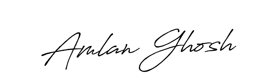 Amlan Ghosh stylish signature style. Best Handwritten Sign (Antro_Vectra_Bolder) for my name. Handwritten Signature Collection Ideas for my name Amlan Ghosh. Amlan Ghosh signature style 7 images and pictures png