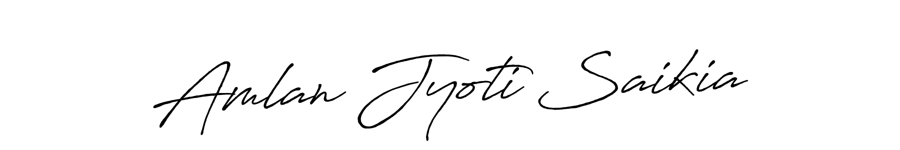 Make a beautiful signature design for name Amlan Jyoti Saikia. With this signature (Antro_Vectra_Bolder) style, you can create a handwritten signature for free. Amlan Jyoti Saikia signature style 7 images and pictures png