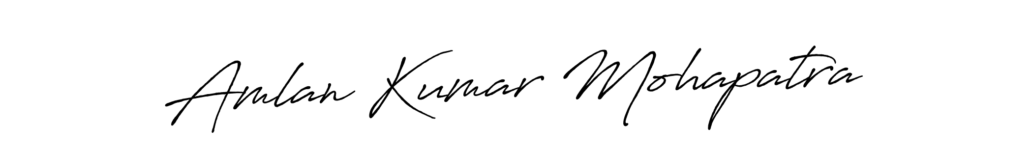 Design your own signature with our free online signature maker. With this signature software, you can create a handwritten (Antro_Vectra_Bolder) signature for name Amlan Kumar Mohapatra. Amlan Kumar Mohapatra signature style 7 images and pictures png