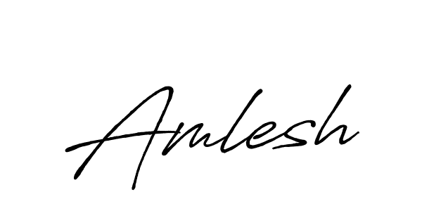 How to make Amlesh signature? Antro_Vectra_Bolder is a professional autograph style. Create handwritten signature for Amlesh name. Amlesh signature style 7 images and pictures png