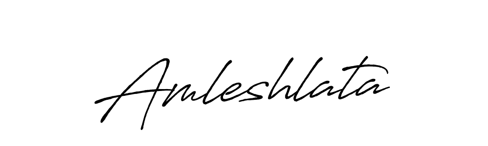 Also we have Amleshlata name is the best signature style. Create professional handwritten signature collection using Antro_Vectra_Bolder autograph style. Amleshlata signature style 7 images and pictures png