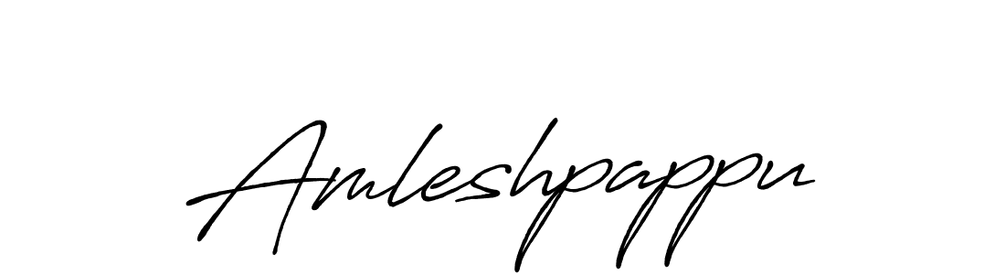 How to make Amleshpappu signature? Antro_Vectra_Bolder is a professional autograph style. Create handwritten signature for Amleshpappu name. Amleshpappu signature style 7 images and pictures png