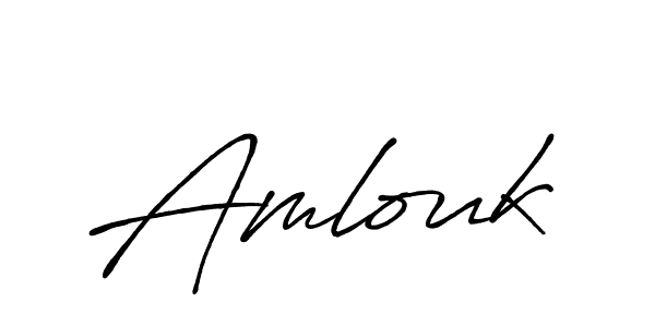 Create a beautiful signature design for name Amlouk. With this signature (Antro_Vectra_Bolder) fonts, you can make a handwritten signature for free. Amlouk signature style 7 images and pictures png