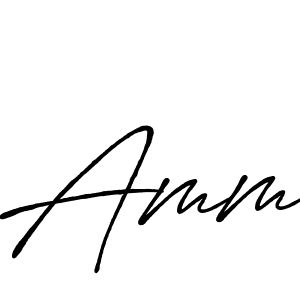 Also we have Amm name is the best signature style. Create professional handwritten signature collection using Antro_Vectra_Bolder autograph style. Amm signature style 7 images and pictures png