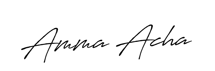 Amma Acha stylish signature style. Best Handwritten Sign (Antro_Vectra_Bolder) for my name. Handwritten Signature Collection Ideas for my name Amma Acha. Amma Acha signature style 7 images and pictures png