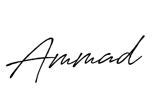 Ammad stylish signature style. Best Handwritten Sign (Antro_Vectra_Bolder) for my name. Handwritten Signature Collection Ideas for my name Ammad. Ammad signature style 7 images and pictures png