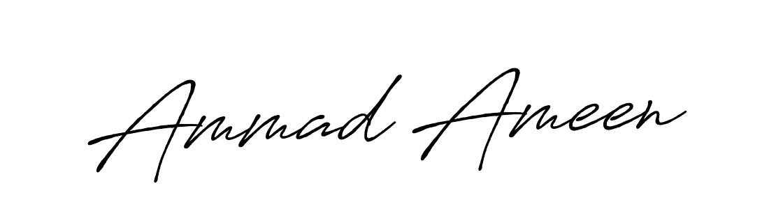 Similarly Antro_Vectra_Bolder is the best handwritten signature design. Signature creator online .You can use it as an online autograph creator for name Ammad Ameen. Ammad Ameen signature style 7 images and pictures png