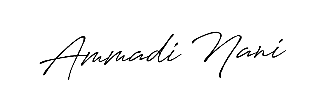 See photos of Ammadi Nani official signature by Spectra . Check more albums & portfolios. Read reviews & check more about Antro_Vectra_Bolder font. Ammadi Nani signature style 7 images and pictures png