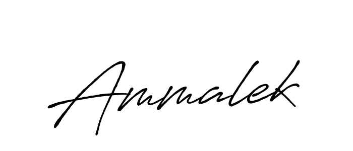 Design your own signature with our free online signature maker. With this signature software, you can create a handwritten (Antro_Vectra_Bolder) signature for name Ammalek. Ammalek signature style 7 images and pictures png