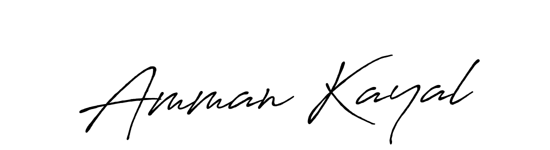 Also we have Amman Kayal name is the best signature style. Create professional handwritten signature collection using Antro_Vectra_Bolder autograph style. Amman Kayal signature style 7 images and pictures png