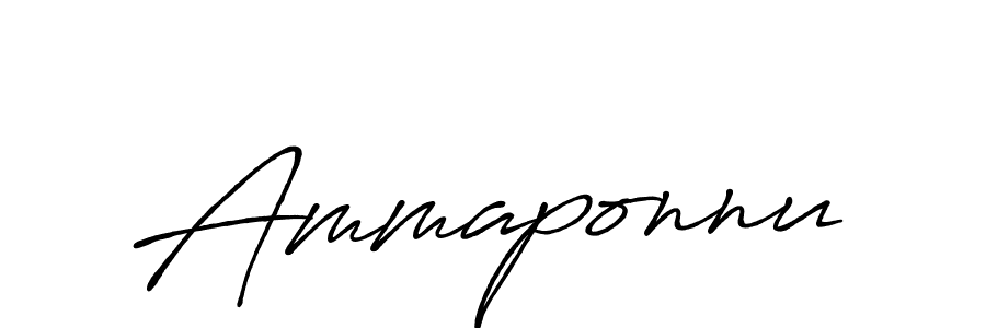 Use a signature maker to create a handwritten signature online. With this signature software, you can design (Antro_Vectra_Bolder) your own signature for name Ammaponnu. Ammaponnu signature style 7 images and pictures png