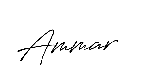 Design your own signature with our free online signature maker. With this signature software, you can create a handwritten (Antro_Vectra_Bolder) signature for name Ammar . Ammar  signature style 7 images and pictures png