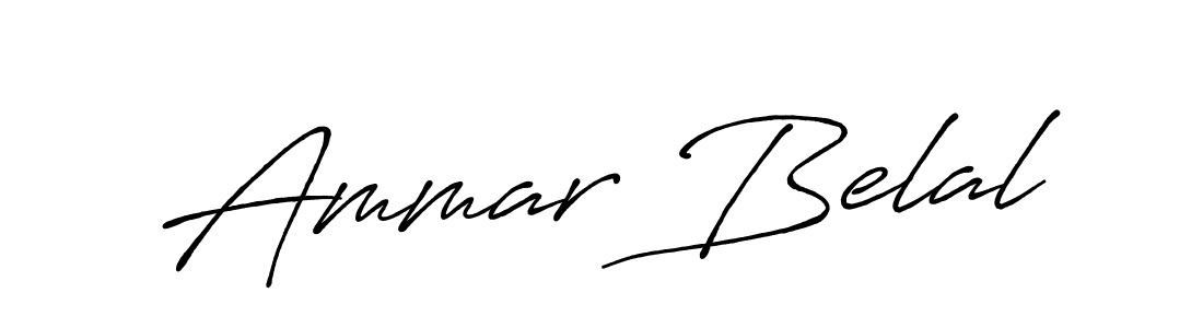 Make a beautiful signature design for name Ammar Belal. Use this online signature maker to create a handwritten signature for free. Ammar Belal signature style 7 images and pictures png
