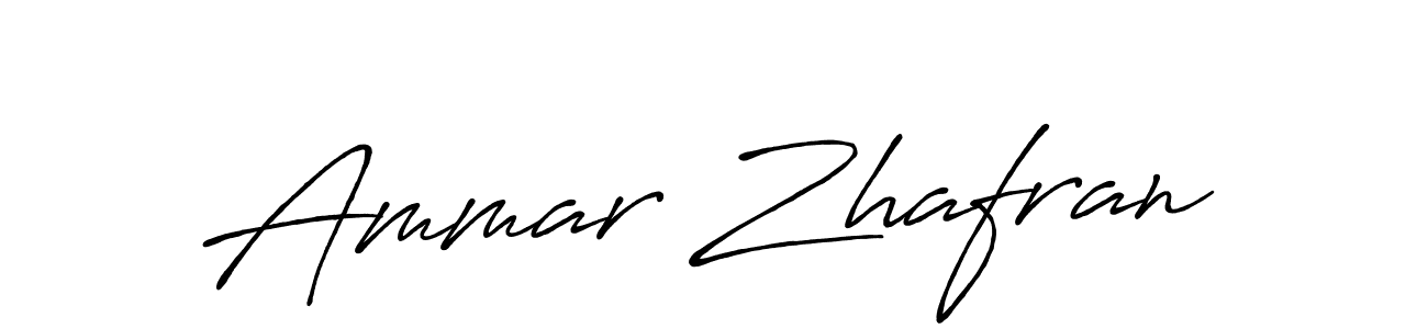 Similarly Antro_Vectra_Bolder is the best handwritten signature design. Signature creator online .You can use it as an online autograph creator for name Ammar Zhafran. Ammar Zhafran signature style 7 images and pictures png