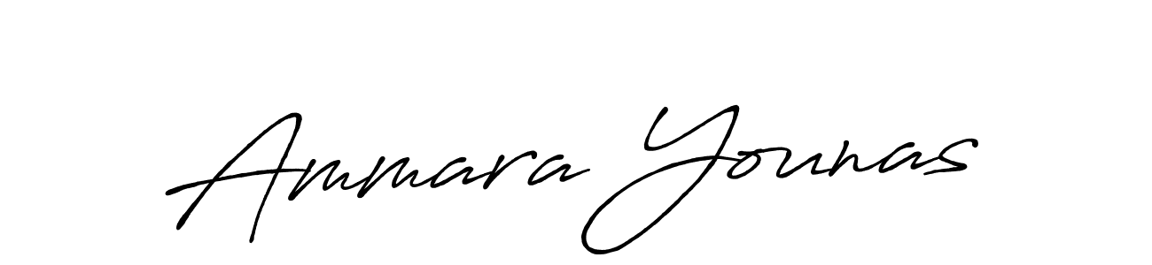 Also we have Ammara Younas name is the best signature style. Create professional handwritten signature collection using Antro_Vectra_Bolder autograph style. Ammara Younas signature style 7 images and pictures png