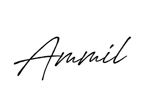 Make a beautiful signature design for name Ammil. With this signature (Antro_Vectra_Bolder) style, you can create a handwritten signature for free. Ammil signature style 7 images and pictures png