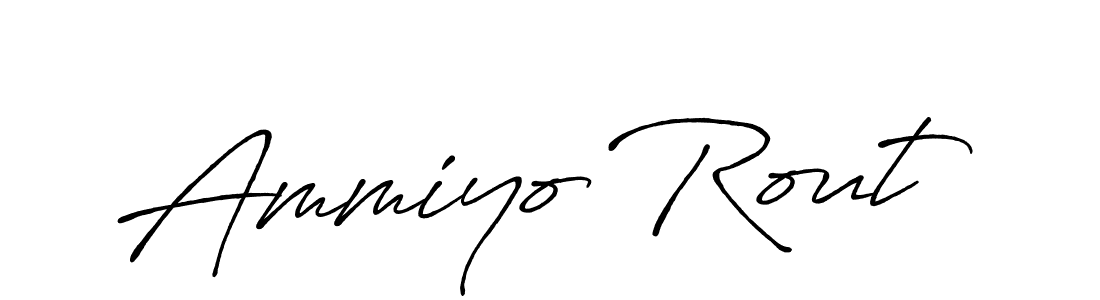 How to make Ammiyo Rout signature? Antro_Vectra_Bolder is a professional autograph style. Create handwritten signature for Ammiyo Rout name. Ammiyo Rout signature style 7 images and pictures png