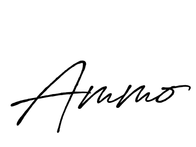 Use a signature maker to create a handwritten signature online. With this signature software, you can design (Antro_Vectra_Bolder) your own signature for name Ammo. Ammo signature style 7 images and pictures png