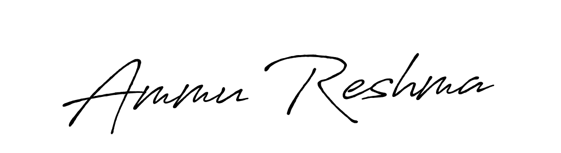 The best way (Antro_Vectra_Bolder) to make a short signature is to pick only two or three words in your name. The name Ammu Reshma include a total of six letters. For converting this name. Ammu Reshma signature style 7 images and pictures png